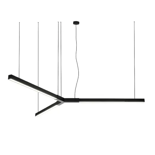 Lampa wisząca TRIKAL Z stal czarna - średnica 214 cm - 3000K 5225 ANTIGO