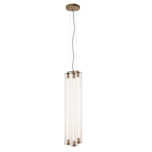 Lampa wisząca MEREZI 3 mosiądz patyna mat - 3000K 5218 ANTIGO