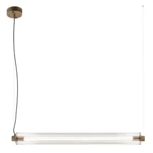 Lampa wisząca MEREZI 4 mosiądz patyna mat - 3000K 5219 ANTIGO