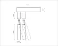 Kinkiet regulowany ALHA E 2 czarny 9014 SHILO DOHAR