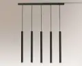 Lampa wisząca 5xGU10 YABU czarna 5528 SHILO